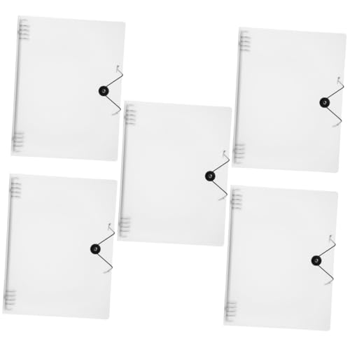 NUOBESTY 5st Ordner A5 Notizbuch Bindemittel Scrapbooking Notizzettel Gehäuse Notizblock Erinnerungsbuch A4-karte Notebooks Das Notebook Binder Notizbuchhülle Binderschale Transparent Pp von NUOBESTY