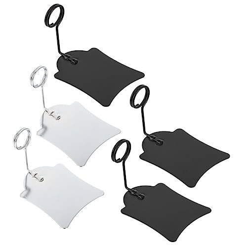 NUOBESTY 5st Preisschild-clip Clips Für Werbeschilder Etiketten Preisschild-display-clip Bildhalter Für Tische Warenzeichen Menühalter Clips Für Preisschilder Fan-shop Rostfreier Stahl von NUOBESTY