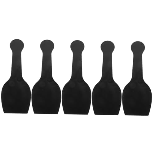 NUOBESTY 5st Töpferwerkzeuge Silberner Ton Rad Modelliermasse Modellierplatte Aus Ton Lufttrockener Ton Töpferscheibe Porzellan Ofen Backen Ton Lehm-finish-paddel Ton Paddel Black Plastik von NUOBESTY