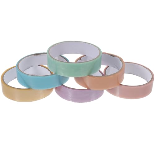 NUOBESTY Klebebänder Aus Kunststoff Sicher für Jungen und Mädchen 6 Rollen Klebeband-set von NUOBESTY