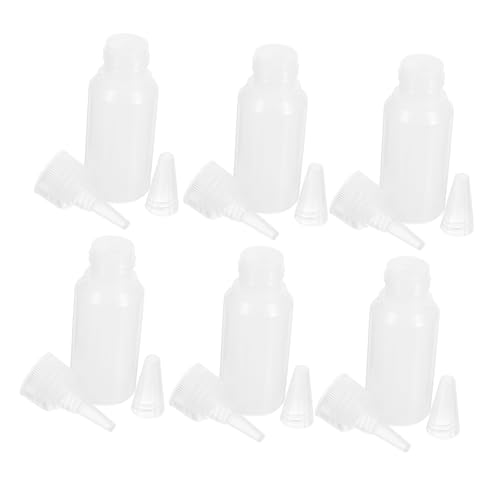 NUOBESTY 6 Stück Industrieklebstoffflasche Spritzflaschen aus Kunststoff Mini-Plastikflaschen -Quetschflaschen Leim-Quetschflaschen Sport Transparent NUOBESTY 6 Stück Industrieklebstoffflasche Spritzflaschen aus Kunststoff Mini-Plastikflaschen -Quetschflaschen Leim-Quetschflaschen Sport Transparent von NUOBESTY
