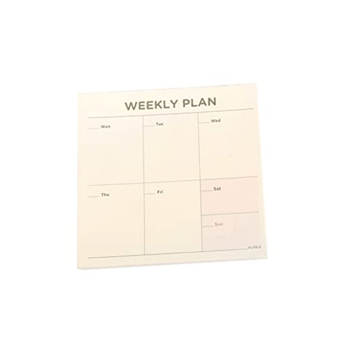 NUOBESTY 60 Blatt Notizzettel büromaterial office supplies daily planer work planner notiztafel Punkt-Journal-Notizbuch Notizbuch für die Tagesplanung 2023 Terminplaner Büro-Notizblock von NUOBESTY