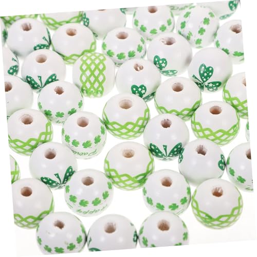 NUOBESTY 60st Zubehör Für Holzperlen Selber Machen Gefälligkeiten Irische Dekorationen Patrick Schmuckperlen St Patrick's Patrick-party-accessoire Super Partygeschenke Tag Light Green von NUOBESTY