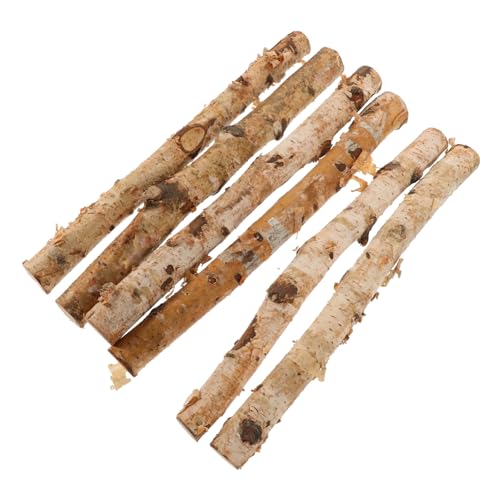 NUOBESTY 6St Birkenstäbchen naturholz holzstäbchen Blumenarrangements Bastelzubehör äste Hartholz Treibholz Dekor Baum blumenstecker holzstäbe Bastelstab aus Holz Foto-Requisiten hölzern von NUOBESTY