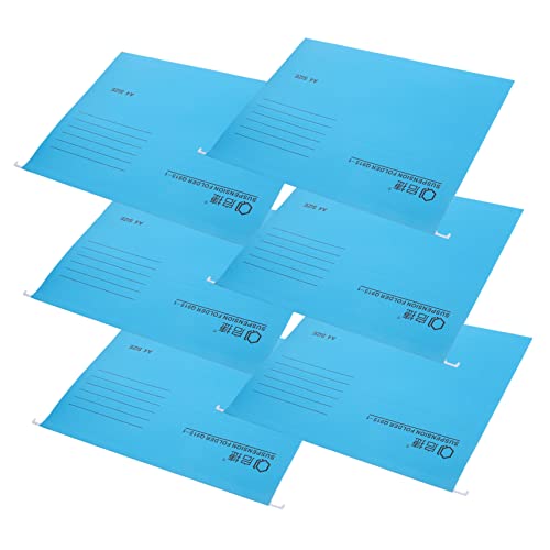 NUOBESTY 6St Mappe Tür Schreibtisch-Organizer Organisatoren und Aufbewahrung Inhaber gießen büroorganisation schreibtisch organisation Coupon-Hängetasche mehrstufiger Ordner Papier Sky-blue von NUOBESTY