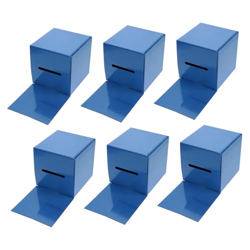 NUOBESTY 6St Tombola-Box Hochzeitskartenbox Geldgeschenkebox Halter für Hochzeitskarten Spendenboxen für wohltätige Zwecke Schachteln für Hochzeitskarten Papier Blue von NUOBESTY