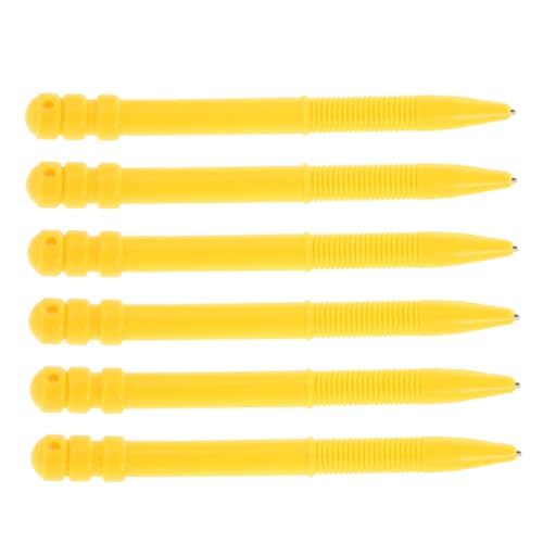 NUOBESTY 6st Magnetisches Zeichenbrett Ersatzstift Magnetisches Zeichenspielzeug Löschbarer Tafelstift Kunststoff-stift Stiftzeichenwerkzeuge Magnetischer Schreibtafelstift Plastik Yellow von NUOBESTY