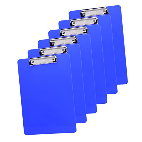 NUOBESTY 6st Papier-klemmbrett Klemmbretter A4-klemmbrett Zwischenablage Clipboard-clips Fee Silhouette Ausschnitte Datei Holer Tafel Kleines Klemmbrett Lustige Aufkleber Für Autos Blue von NUOBESTY