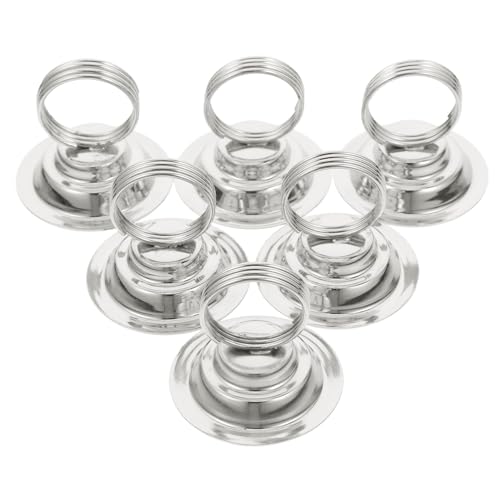 NUOBESTY 6st Vertikaler Nummernschildclip Inhaber Der Tischnummer Hochzeit Tischkarten Tischnummer Steht Stand Rezept Kartenständer Für Das Heimbüro Halter Ort Party Eisen Silver von NUOBESTY