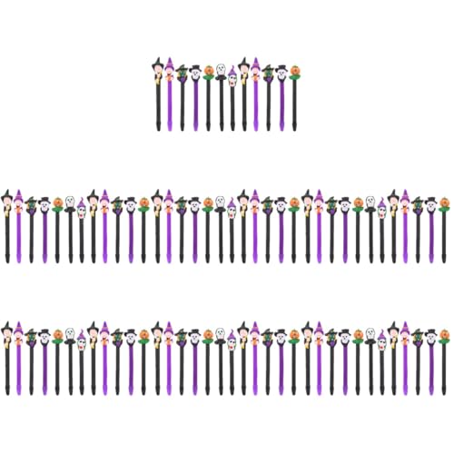 NUOBESTY 7 Sätze Halloween-kugelschreiber Textmarker Ausstellung Bausatz Aufkleber Markierungen Halloween Stift Schulversorgung Büro Stift Kreativer Stift Polymer-ton 12 Stück * 7 von NUOBESTY