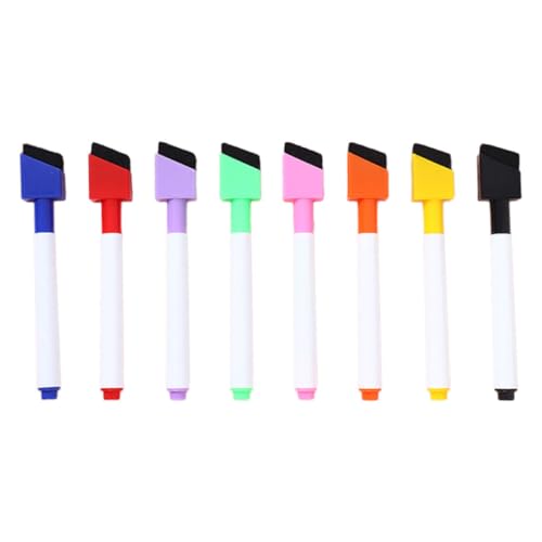 NUOBESTY 8 Stück Whiteboard Stifte Kleine Trocken Abwischbare Marker Löschbare Whiteboard Marker Trocken Abwischbare Marker Für Klaren Kalender Trocken Abwischbare Marker Mit von NUOBESTY