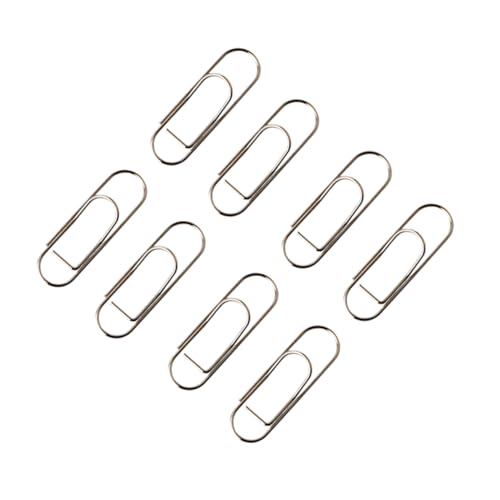 NUOBESTY 8St Aktenklammern Planer Büroklammern Lesezeichen-Clips Stifthalter für Notizbuch Stiftclip für Notizbuch Binderclip bookmarks book marks papierhalter geformte Büroklammern Silver von NUOBESTY