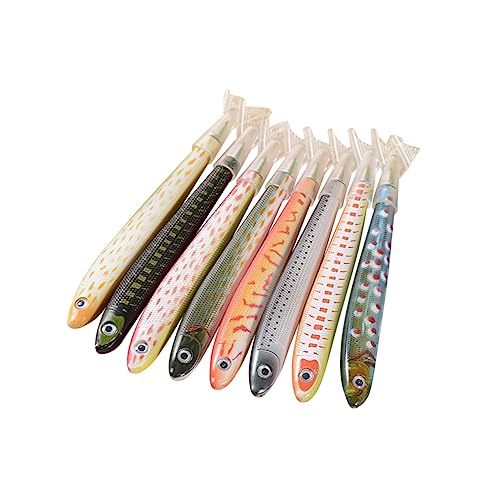 NUOBESTY 8st Fisch Stifte Bunter Angelstift Schreibstift Fisch-kugelschreiber Kreativr Tier Kugelschreiber Student Schreibset für Schule von NUOBESTY