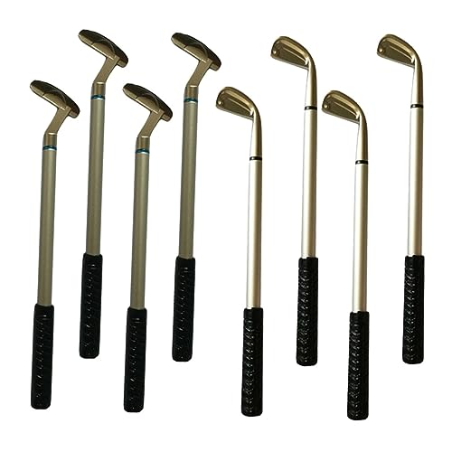 NUOBESTY 8st Golfschläger-stift Stift Für Minigolfschläger Rollerstift Desktop-stift Neuheit Gelstift Neuartige Kugelschreiber Putter-stift Büro-kugelschreiber Stange Aus Aluminium von NUOBESTY