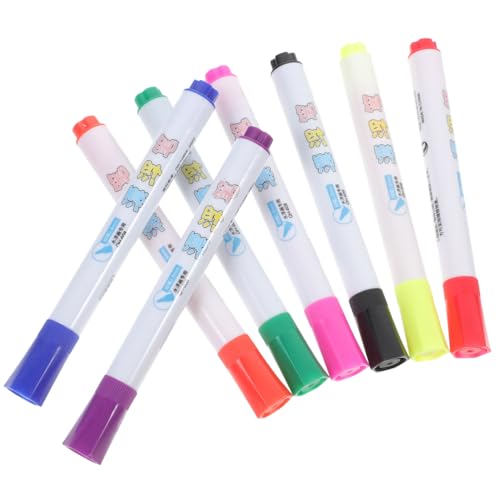 NUOBESTY 8st Schwebender Stift Whiteboard-radierer Löslich Pastell Abwaschbare Marker Für Whiteboard-marker Trockener Radiergummi Weiße Tafel Flüssig Löschbar Uv-stift Plastik von NUOBESTY