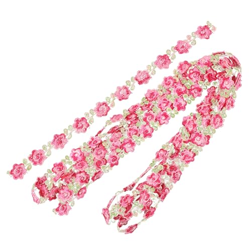 NUOBESTY Accessoires aus Spitze haarschmuck haircharm Garment accessories Blumendekor Blumenbandbesatz geschenkband Zubehör zum Nähen von Kleidung Spitzenborte selber nähen Milchseide von NUOBESTY