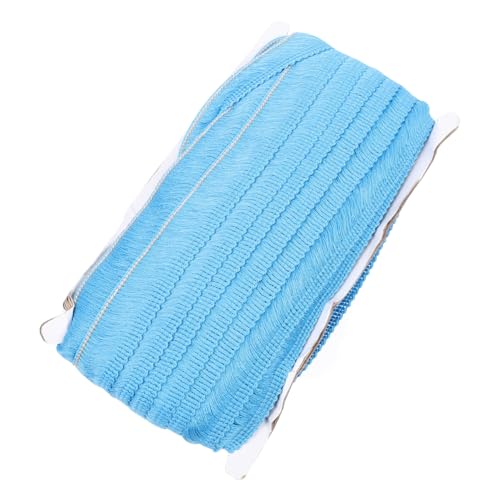 NUOBESTY Accessoires mit Quastenspitze Gardinenband Quiltzubehör und Zubehör Goldrand home dekoration bastelzubehör Fransendekoration des Vorhangs Fransen Quastenbesatz Polyester Sky-blue von NUOBESTY