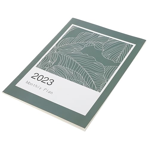 NUOBESTY Agendabuch 2023 Notizzettel Studienplanblock Kalender Für 2023 Arbeitsplanblock Kalender Für Homeschool Arbeitskalender Notizblock Für 2023 Zeitplanplanblock Green Papier von NUOBESTY