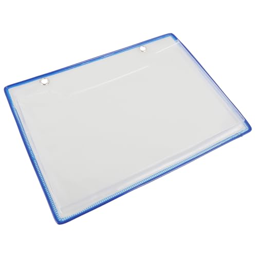 NUOBESTY Aktenhalter Aktenordner zum Aufhängen an der Wand Hängeregistraturhalter Wandakte Organizer Transparente Dokumententasche Aktenorganisator zur Wandmontage Wandordner Metall Blue von NUOBESTY