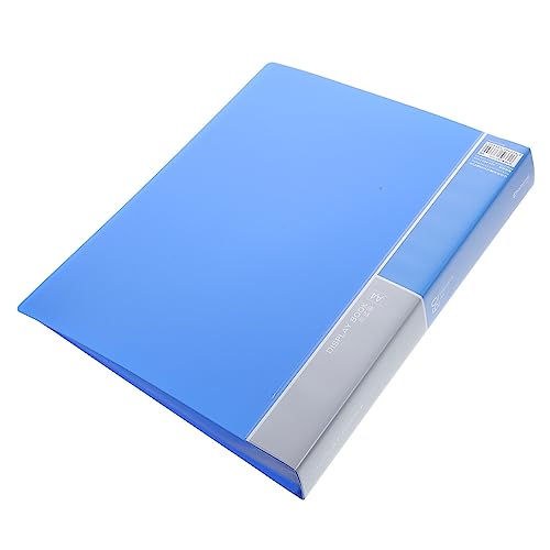 NUOBESTY Aktenordner büroordner büromappe aktenorganizer Klassifizierungsmappe file manager cartape Dateiorganisator Postkartenalbum Kartensammler Rechnung Ordner Bürobedarf Plastik Blue von NUOBESTY