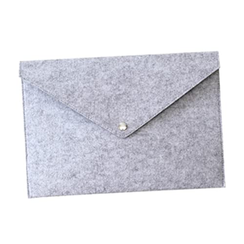 NUOBESTY Aktentasche Im Letter-format Umschlag-tragetasche Mailer Polybeutel Ordner Für Aktenumschläge Organisator Aus Papier Aktenordner Aus Filz Aktentasche, Business-organizer Light Grey von NUOBESTY