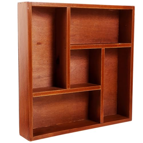 NUOBESTY Aus Holz Mit Mehreren Fächern Schubladenregal Kommode Schreibtischorganizer Schubladenschrank Schminktisch Make-up-organizer Für Die Waschtischschublade Hölzern von NUOBESTY