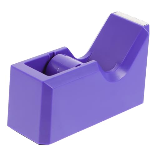 NUOBESTY Bandschneider Tape Dispenser Schreibtisch Niedlich Klebebandspender Süß Tonbandhalter Klebeband-spender-schreibtisch Tisch-tape-organizer Klebebandabroller Violett Rostfreier Stahl von NUOBESTY