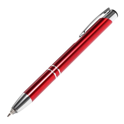 NUOBESTY Beleuchteter Kugelschreiber Stift Kugelschreiber mit schwarzer Tinte Lampe LED Lichter led kugelschreiber glow pen Kugelschreiber mit LED-Licht Kugelschreiber drücken Eisen rot von NUOBESTY