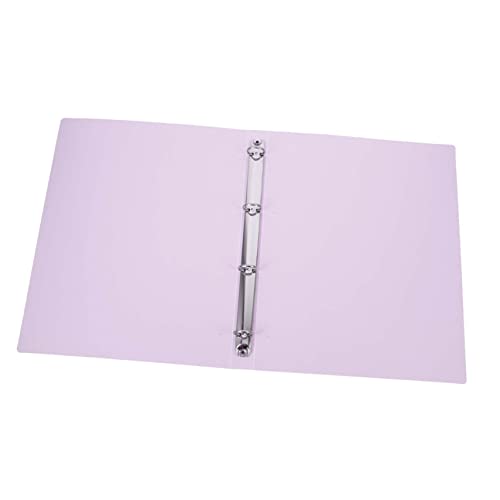 NUOBESTY Blech Mappe aktenkoffer aktentaschen Sammelordner zip binder bürozubehör Mini Kartenhüllen Nachfüllpapier Multifunktions-Dateiordner-Organizer Datei-Organizer-Ordner Metall Violett von NUOBESTY