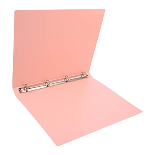 NUOBESTY Blech Mappe aufbewahrungsdose storage boxes aktenkoffer ablagekasten gestängetasche Aufkleber A4-Ordner mit losen Blättern Dokumentenorganisator Datei-Organizer-Ordner Metall Rosa von NUOBESTY