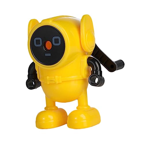 NUOBESTY Bleistiftspitzer Bleistiftspitzer Automatischer Bleistift Roboter-bleistiftspitzer Bleistiftspitzer Für Kinder Mechanische Buntstifte Cartoon-design- Plastik Yellow von NUOBESTY