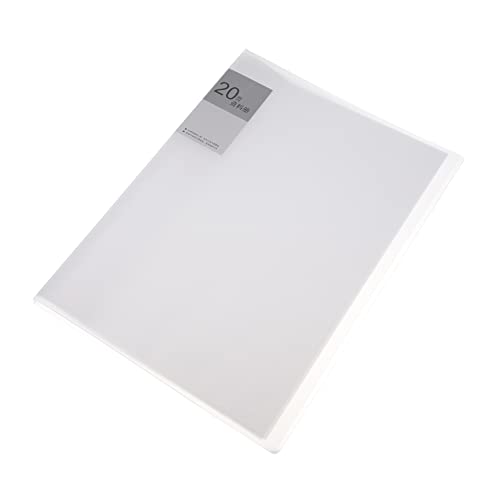 NUOBESTY Booklet-Ordner schreibtafel storage boxes abdeckungen mappen schnell hefter Ordner Ordner expandierender Papierordner Erweitern des a4-Dateiordners Aktenordner Clip Plastik Weiß von NUOBESTY