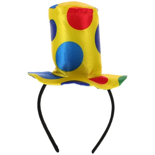 NUOBESTY Clown Stirnband Clown Hat Clown Kostüm Mardi Gras Party Kostüm Für Karneval Halloween Cosplay Kostüm von NUOBESTY