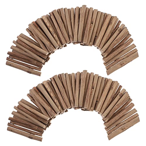 NUOBESTY DIY Holzstäbchen Für Bastelprojekte Mini Holzlog Sticks Für Rustikale Heimdekoration Und Modellbau 100g Durchmesser 5 änge Ideal Für Kreative DIY Zubehör Und von NUOBESTY