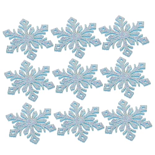 NUOBESTY DIY Schneeflocken Haarschmuck Patches Für ädchen Blaues Headdress Material Für Haarspangen Und Kreative Kleidung Deko Bastelzubehör Für von NUOBESTY