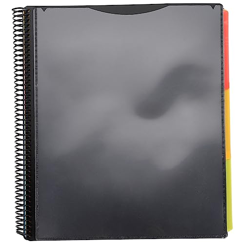 NUOBESTY Dieser Ordner würfelunterlage einhelll schulm aktenordner Dokumentenorganizer Binder-Trennordner Dateien Organizer Ordner-Organizer Coil-Ordner Dateiordner klassifizieren pp Black von NUOBESTY