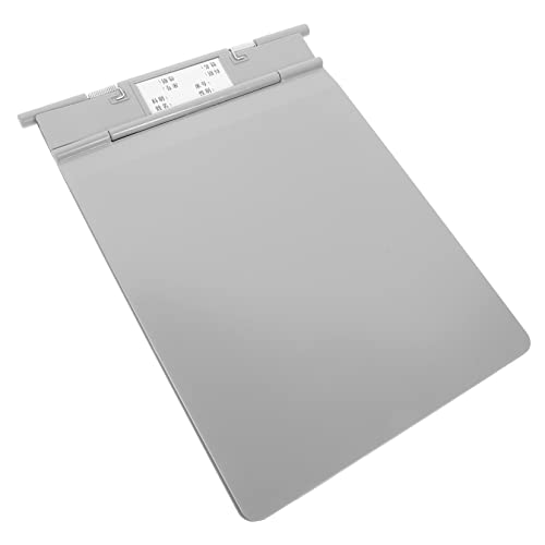 NUOBESTY Fall Ordner schreibtafel buchstabentafel aktentasche document folder document holder A4-Klemmbrett Pflegeklemmbrett Büro-Klemmbrett Papier-Klemmbrett Datei-Zwischenablagen Abs Grey von NUOBESTY