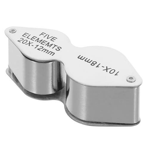 NUOBESTY Faltbare Taschenlupe Metall Tragbare Monokular Vergrößerungsglas für Schmuck Edelsteine Münzen und Sammlerstücke NUOBESTY Faltbare Taschenlupe Metall Tragbare Monokular Vergrößerungsglas für Schmuck Edelsteine Münzen und Sammlerstücke von NUOBESTY