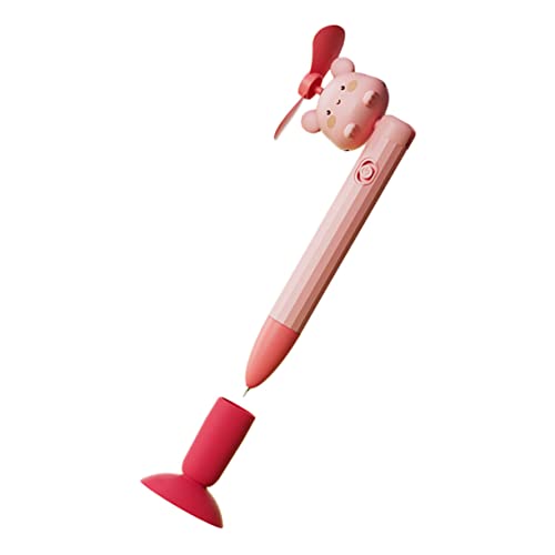 NUOBESTY Fan-stift Neuheitstifte Handventilator Textmarker Füllfederhalter Kugelschreiber Schreiben Dekorativer Gelstift Handheld-fans Lüfter Aufkleber Schwamm Konverter Uv-stift Sport Rosa von NUOBESTY