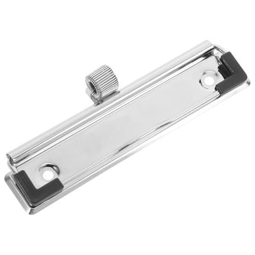 NUOBESTY Federstift-Clip-Zubehör Stift Büroklammer Zwischenablage aus Metall Befestigungsclip Whiteboard Klemmbrett aus Metall Clip-Board-Clips Klemmbrett-Hardware Eisen Silver von NUOBESTY