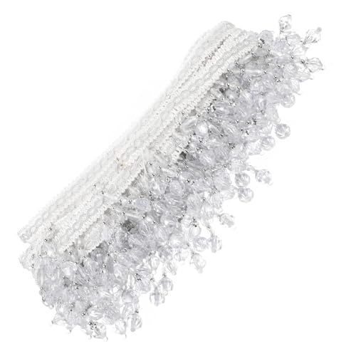 NUOBESTY Handwerk Perlen Trim Dekorative Vorhang Band Quaste Fringe Elegante Decor für Home Dekorationen von NUOBESTY