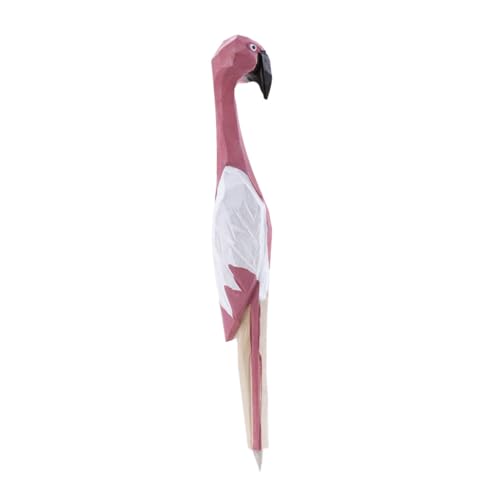 NUOBESTY Flamingo geschnitzter Kugelschreiber briefpapier set schreibwaren set Pink ballpoint pen Stationery set Flamingo-Kugelschreiber mit Schnitzerei Flamingo-Kugelschreiber aus Holz von NUOBESTY