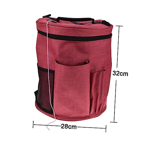 NUOBESTY Garnknäuel Aufbewahrung Häkelgarn Aufbewahrung Bastel Organizer Tasche Woll Aufbewahrungstasche Praktische Bastel Aufbewahrungstasche Bastel Organizer Tasche Häkelnadeln von NUOBESTY