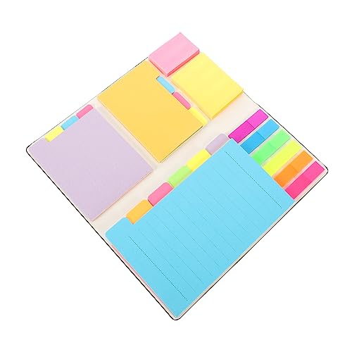 NUOBESTY Haftnotiz Markierungen Taschenteiler Pastell Klebestreifen Etiketten Post Pop aufkleber tragbarer Notizblock Notizblöcke Multifunktions-Notizblock klebriger Notizblock Papier Black von NUOBESTY