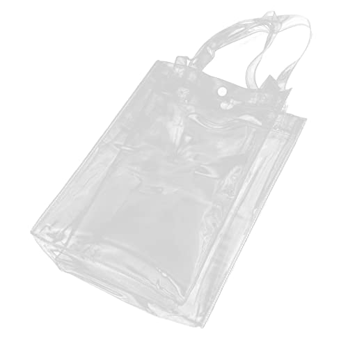 NUOBESTY Handtasche Pvc-tragetasche Aktentasche Mit Tragegriff Buddy Bags Buchen Klare Pvc-geschenktüten Testpapier-aufbewahrungstasche Datei-einkaufstasche Papiertüte Testen Transparent von NUOBESTY