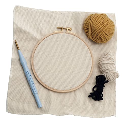 NUOBESTY Handwerkszeug embroidery stickmotive DIY Bastelset punchneedle stickgarne Nadelfilz-Kits Stickwerkzeuge für Anfänger handwerkliche Werkzeuge Handstickerei-Kits Stanznadel-Kits von NUOBESTY