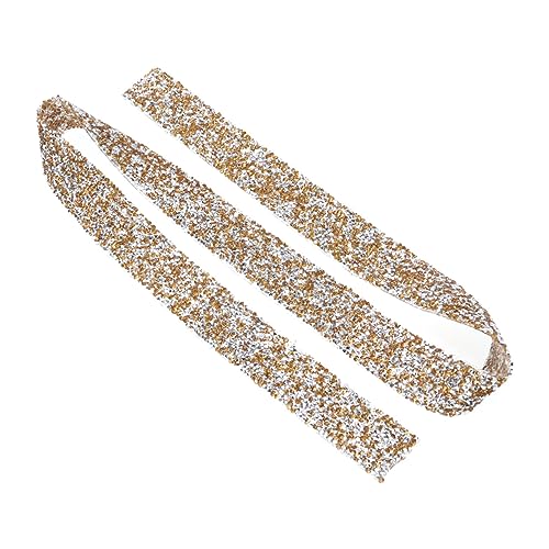 NUOBESTY Diamant-applikation Kristall-strass-band Dekoratives Netz Brautkleid Gürtelbesatz Heiße Dekorative Diamantkette von NUOBESTY