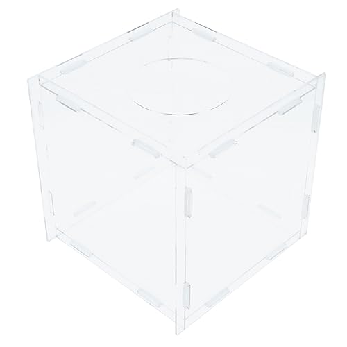 NUOBESTY Kasten Lotterie-Box Lose für die Windelverlosung Tombola liefert Spiel transparentes Spitzenglas Tombola-Kugeletui gutschein box gutscheinbox Spardose Abstimmungsbox toy box Acryl von NUOBESTY