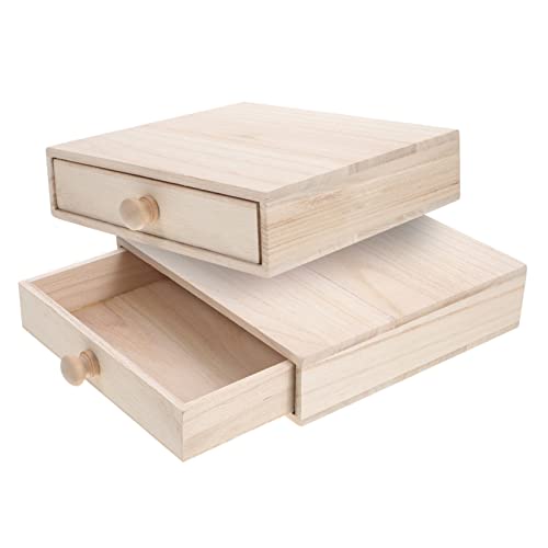 NUOBESTY Kasten Teebox Geschenkbox Vintage-Dekor Schmuck-Organizer-Halter Schmuck-Organizer-Schublade Teehalter Mini storage boxes aufbwahrungs-box Kaffeeschublade Teebeutel-Organizer Holz von NUOBESTY