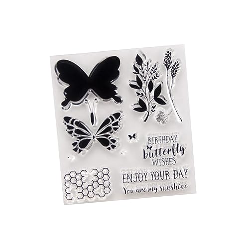 NUOBESTY Klare Briefmarken Scrapbooking-briefmarken Silikonstempel Silikon-siegelstempel von NUOBESTY